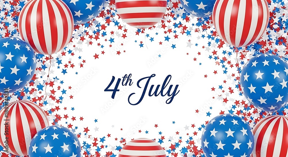 Obraz premium President's day and 4th of july patriotic sale