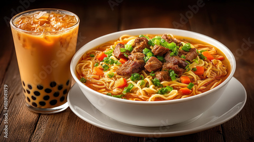 Taiwanese food - beef noodl...