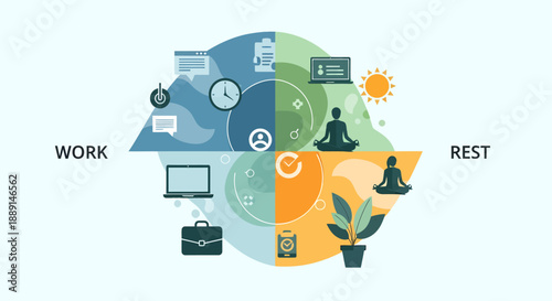 Balancing Work and Rest Achieving Sustainable Focus & Healthy Work Performance Through Mindfulness and Well-being