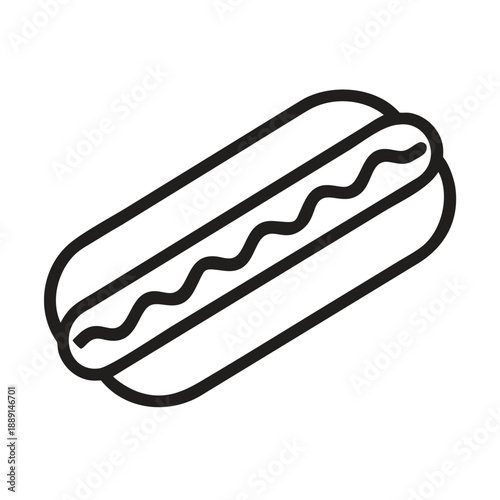 hot dog vector illustration