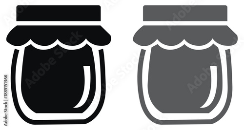 Glass Jar and Container Icons