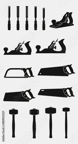 Black Silhouette Vector Set of Wine Bottles, Decanters, and Glasses