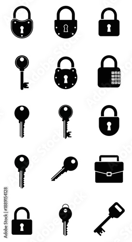 Black Silhouette Vector Set of Wine Bottles, Decanters, and Glasses