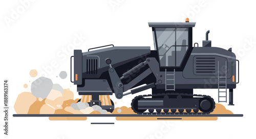 Advanced Construction Machinery For Road Work And Site Preparation