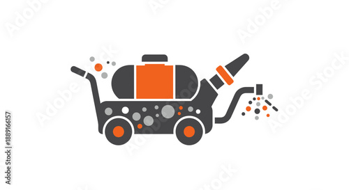 Agricultural Sprayer Cart For Field Application Icon