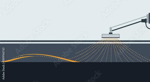 Automated Industrial Surface Treatment Process Illustrated