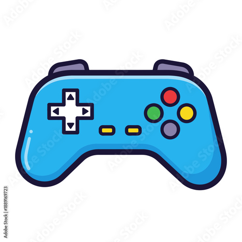 Game Controller Icon – Colorful Video Game Gamepad Symbol for Gaming & App Design