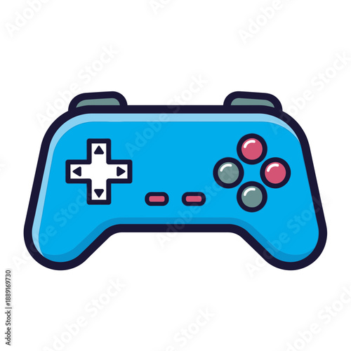 Game Controller Icon – Colorful Video Game Gamepad Symbol for Gaming & App Design
