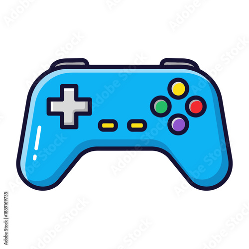 Game Controller Icon – Colorful Video Game Gamepad Symbol for Gaming & App Design