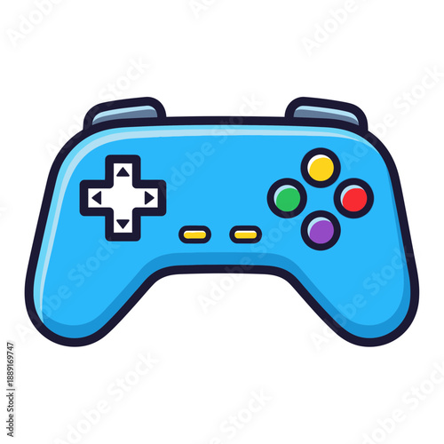 Game Controller Icon – Colorful Video Game Gamepad Symbol for Gaming & App Design