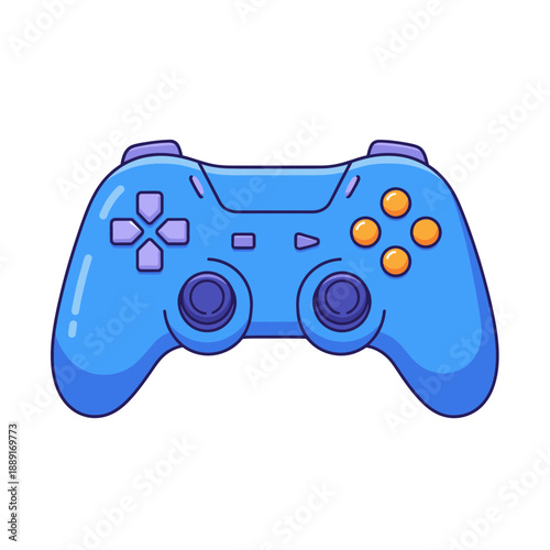Game Controller Icon – Colorful Video Game Gamepad Symbol for Gaming & App Design
