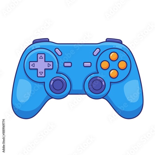 Game Controller Icon – Colorful Video Game Gamepad Symbol for Gaming & App Design
