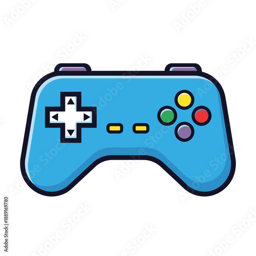 Game Controller Icon – Colorful Video Game Gamepad Symbol for Gaming & App Design