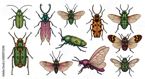 Scientific Butterfly and Moth Vector Set for Nature and Biology Projects