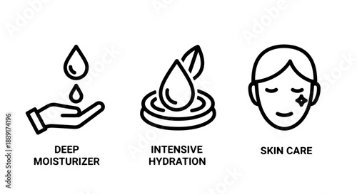 Deep Moisturizer and Intensive Hydration Skincare for a Healthy and Radiant Face with Natural Extracts