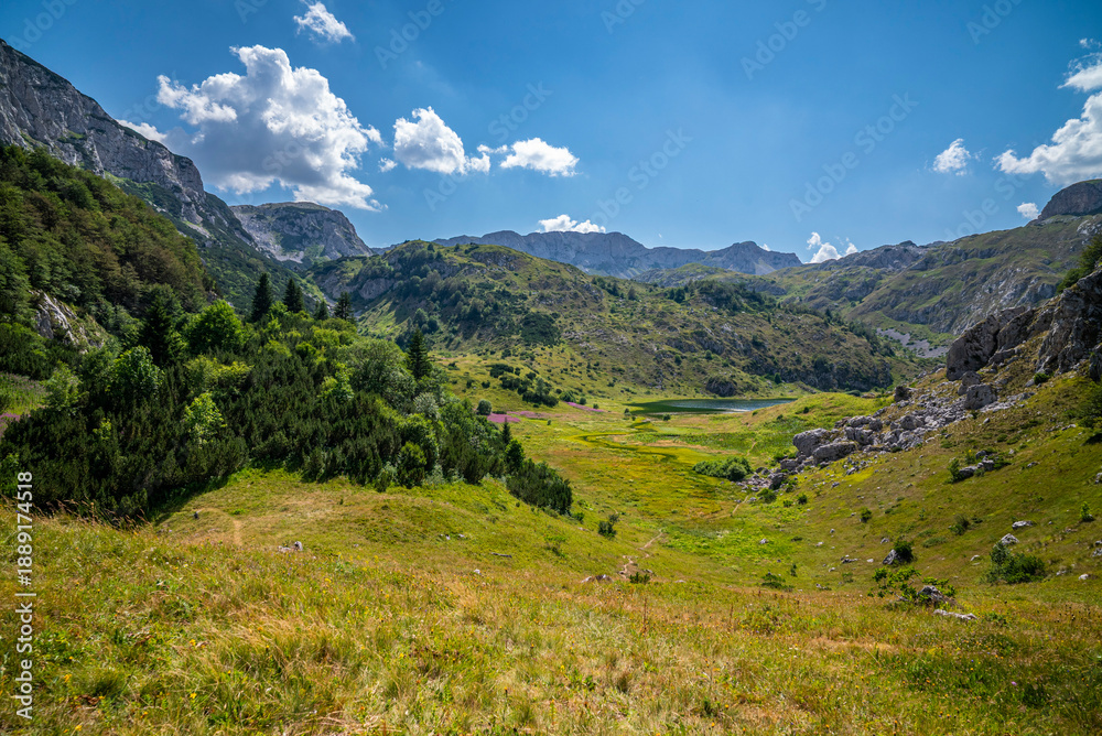 Fototapeta premium A beautiful lake somewhere in the mountains of Bosnia