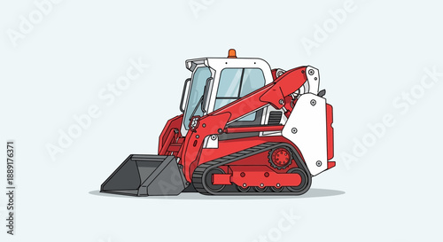 Compact Crawler Loader With Bucket Attached For Construction Tasks