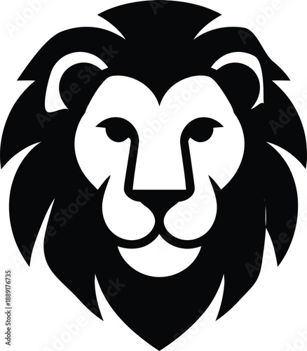 Bold Lion Head Logo Icon Symbolizing Strength, Power, and Leadership