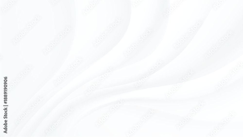 Obraz premium White abstract background with smooth curved lines
