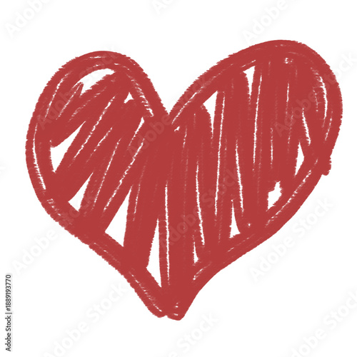 red heart on a white background, valentine's day icon