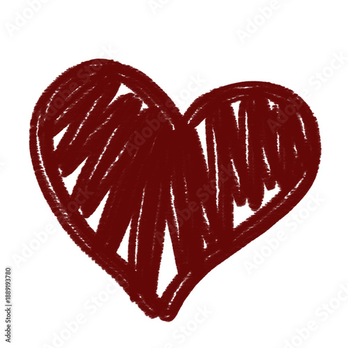 red heart on a white background, valentine's day icon