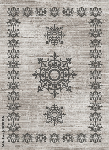 vintage background with frame carpet