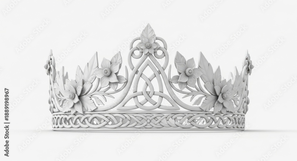 Fototapeta premium Intricate floral tiara