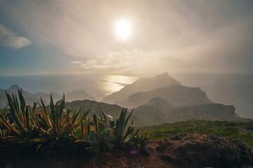 Sierkussen Canarische Eilanden Zonsondergang Masca vallei Tenerife  © Alexandra Lande