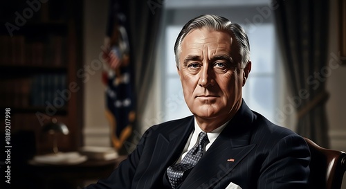 Classic presidential photography served as an inspiration for Franklin D. Roosevelt