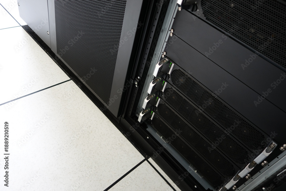 Fototapeta premium Server Racks and Infrastructure in Data Center