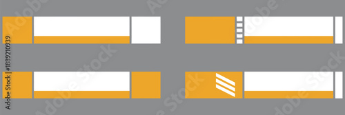 Lower third title template, simple layout for news, streaming, and broadcast video, minimal overlay design