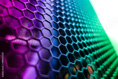 Colorful Hexagonal Pattern Background