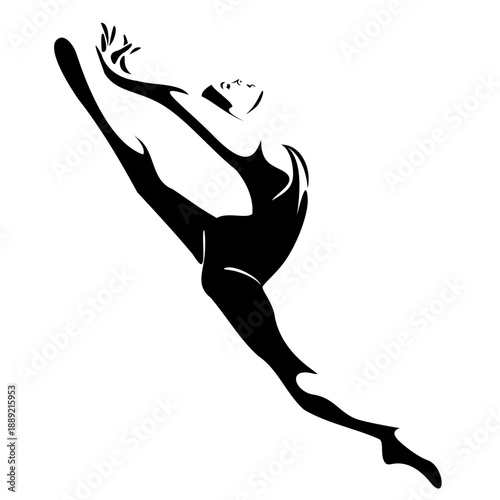 silhouette of a woman dancing