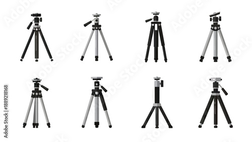 Collection of Camera Tripods in Various Styles
