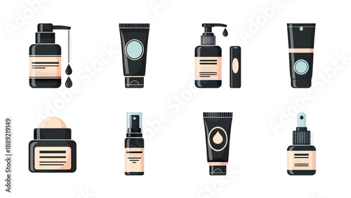 Cosmetic Packaging Collection: Serums, Creams, and Lotions