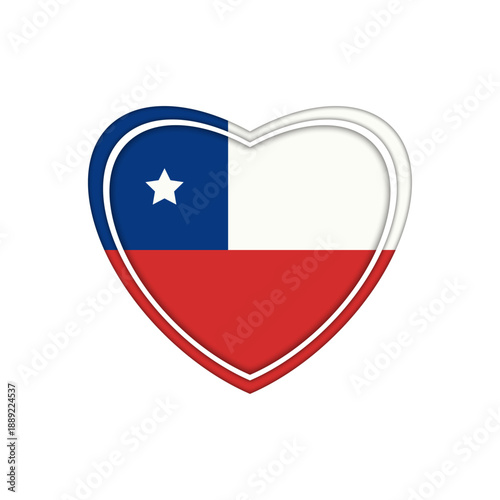 Flag of Chile, heart, icon, emblem Free Download Flag of Chile, heart, icon, emblem - GFXLoad