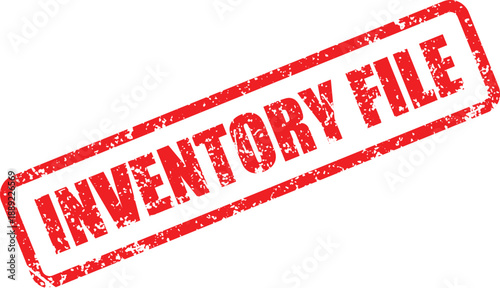 This textured red rectangular stamp clearly displays the phrase FACTORY RECORD against a simple white backdrop