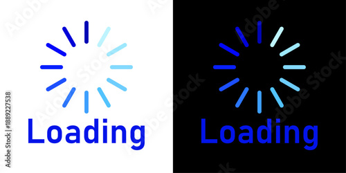 App loading icon representing progress indicator, waiting process, system processing, buffering state, and mobile app interface.