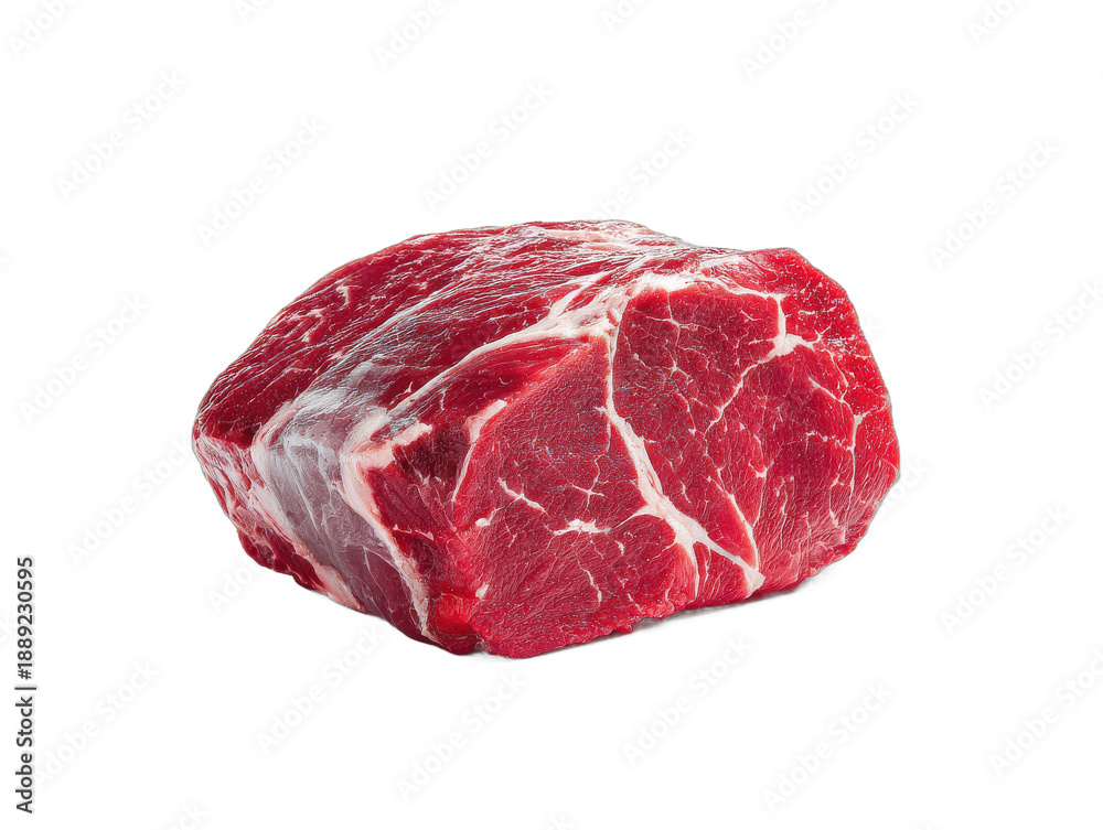 Fototapeta premium rindfleisch isolated on a transparent 