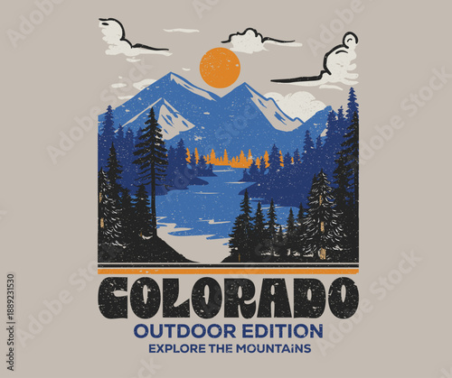 Tableau sur toile Colorado outdoor edition design