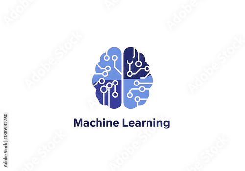 Wallpaper Mural Machine learning brain logo with circuitry pattern Ai Generated Torontodigital.ca