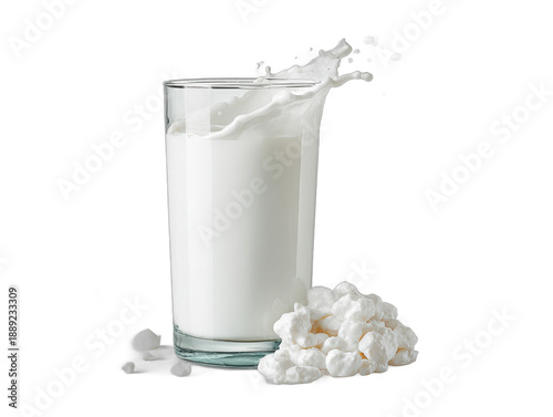 milch isolated on a transparent 