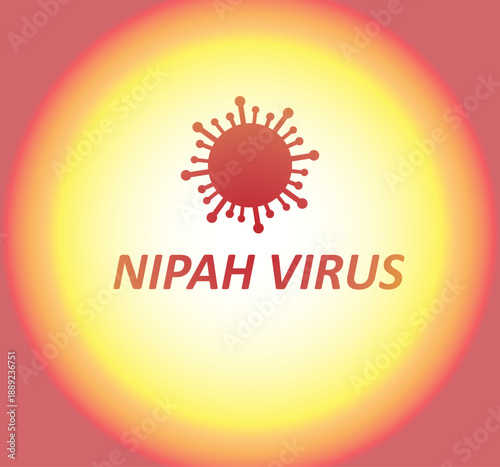 Nipah Virus (NiV) Outbreak and Infection Concept Vector