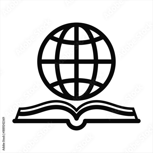 Black silhouette of a hamburger with flag on top