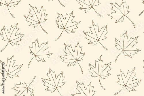 Leaves pattern on light background showing simple design with no colors or shading