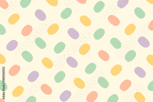Colorful dots pattern on light background used for textile design or wallpaper creation in artistic settings