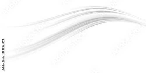 Neon white laser lines flow along a city road. Glowing wave trails, motion swirls, and energy lines create futuristic traffic visuals. Vector illustration PNG.