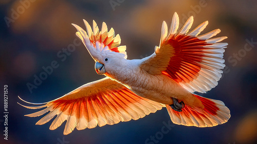 Major Mitchell cockatoo in flight