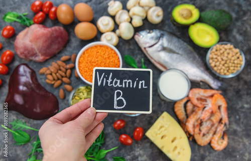 Wallpaper Mural Foods that contain B vitamins. Selective focus Torontodigital.ca