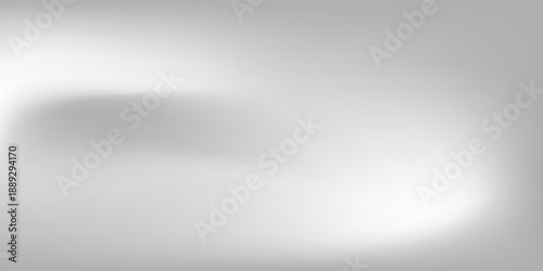 Silver foil background with metal mirror texture. Chrome gradient surface with light gloss simple abstract